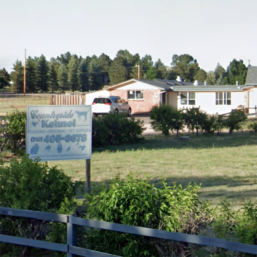 Peaceful countryside setting at Countryside Kennels Colorado
